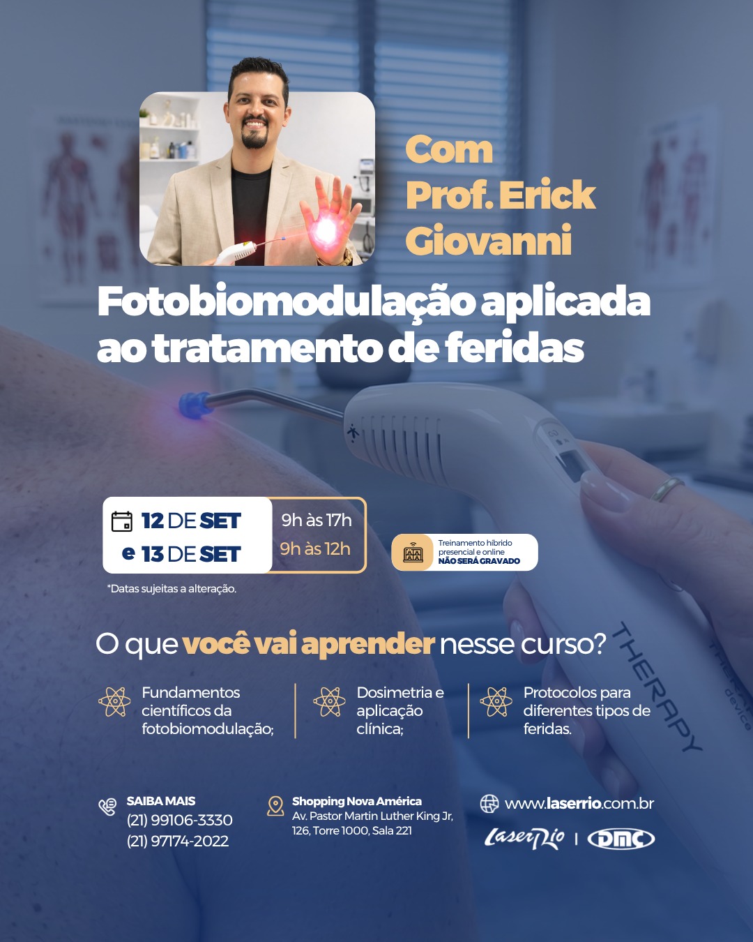 Capacitação em Fotobiomodulação aplicada ao Tratamento de Feridas